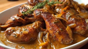 Geschmorte Truthahnflügel in Soße