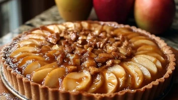 Glutenfreie Karamell-Apfeltarte