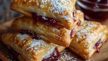 Hausgemachte Kirschtaschen