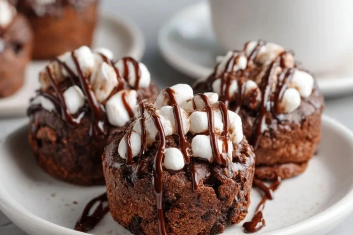 Heiße Schokolade Brownie Bites