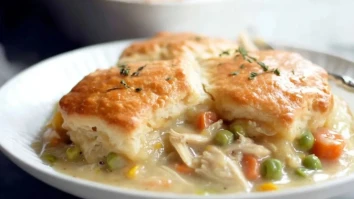 Hühnchen-Cobbler mit Gemüse