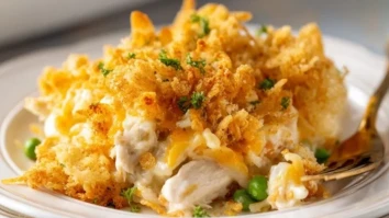 Knuspriger Hähnchenauflauf