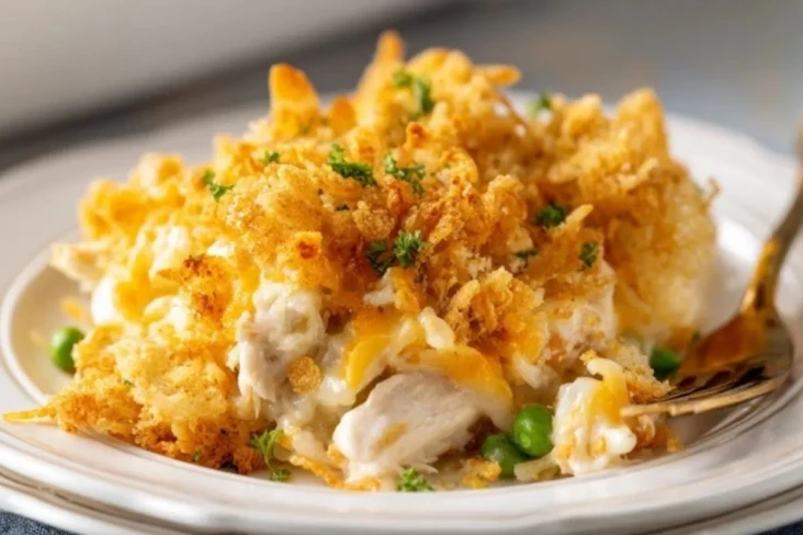 Knuspriger Hähnchenauflauf