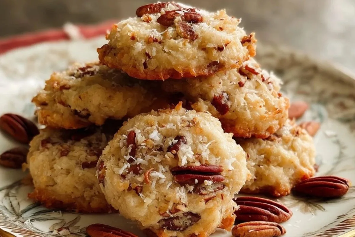 Kokosnuss-Pekannuss-Kekse