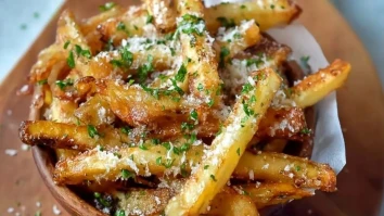 Krosse Parmesan-Trüffel-Pommes