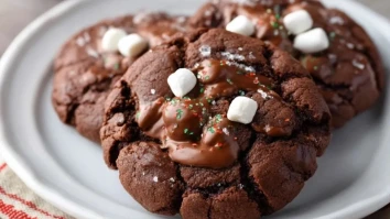 Schokoladenkekse mit Kakao und Zartem Topping