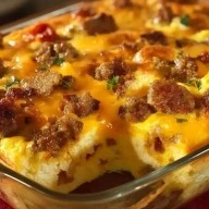 Wurst Frühstücksauflauf