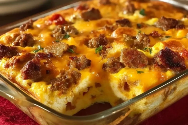 Wurst Frühstücksauflauf